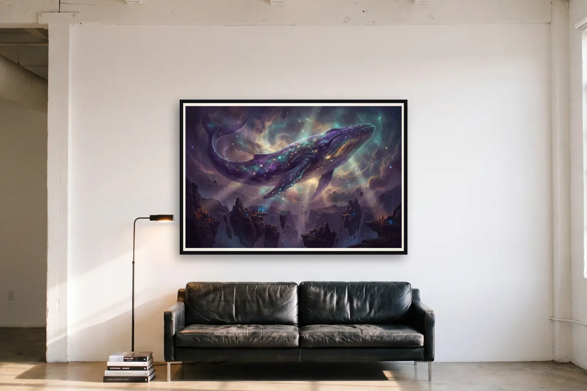 Kosmischer Wal im Raum