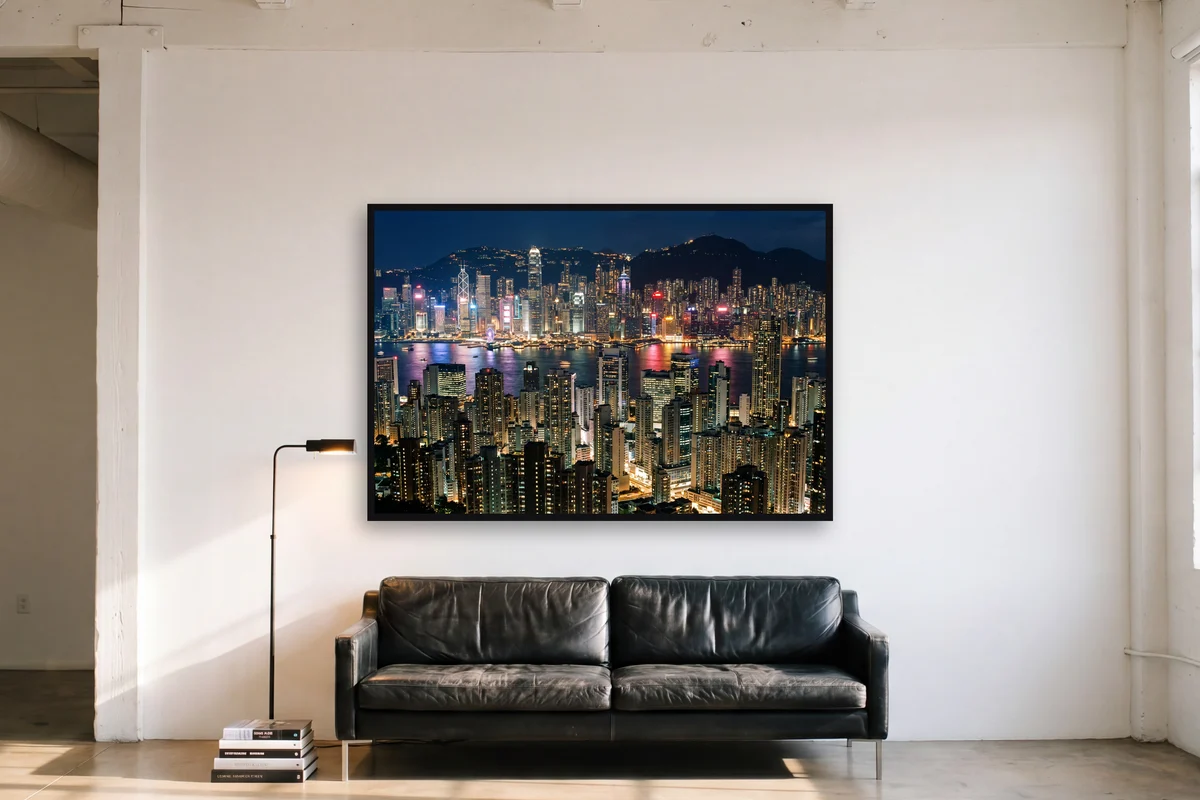Hongkong vom Peak im Raum